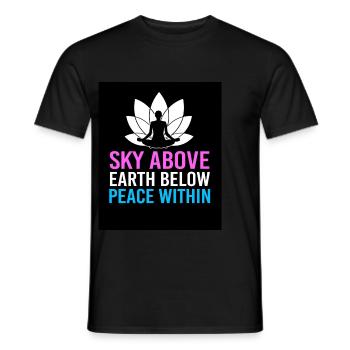 Zen Meditation Buddhismus Buddhist Buddha Chakra - Männer T-Shirt - Schwarz - Vorne - AI Model Male 178 light (178cm)