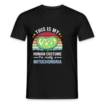 Molekül Strukturformel - Männer T-Shirt - Schwarz - Vorne - AI Model Male 178 light (178cm)