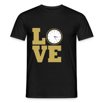 Clockwork Clock - Men's T-Shirt - black - Front - AI Model Male 178 light (178cm)