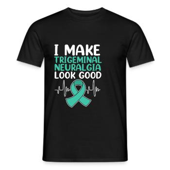 Trigeminusneuralgie - Männer T-Shirt - Schwarz - Vorne - AI Model Male 178 light (178cm)