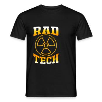 MRI Radiologist Radiology X-ray Rad Tech - Men's T-Shirt - black - Front - AI Model Male 178 light (178cm)
