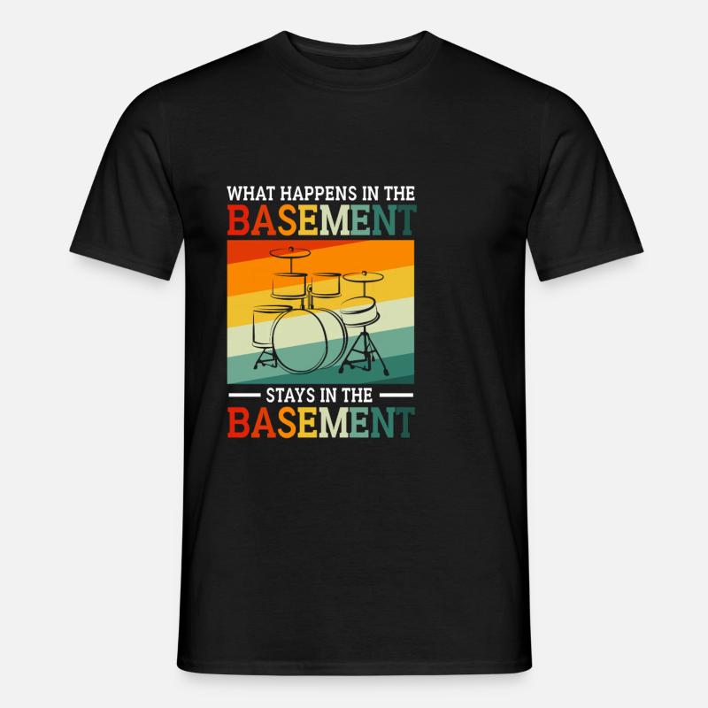 Drummer Drum Baguettes - T-shirt homme - noir