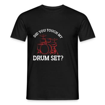 Drummer Drumsticks Tambours - T-shirt homme - noir - Devant - AI Model Male 178 light (178cm)