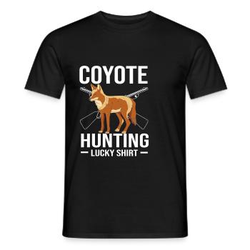 Chasseur de coyotes - T-shirt homme - noir - Devant - AI Model Male 178 light (178cm)