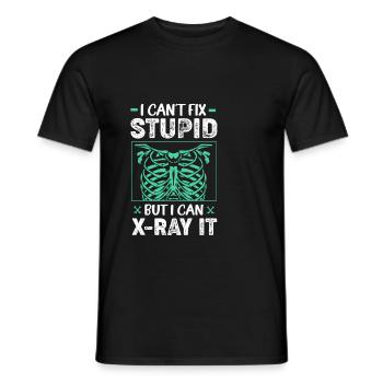 MRT Radiologe Radiologie Rad Tech Röntgen - Männer T-Shirt - Schwarz - Vorne - AI Model Male 178 light (178cm)