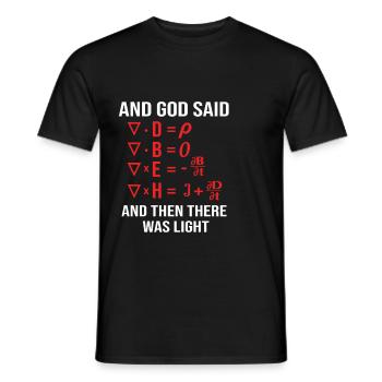 Mathematik mathematisch Mathe Mathematiker - Männer T-Shirt - Schwarz - Vorne - AI Model Male 178 light (178cm)