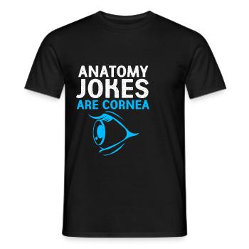 Ophthalmologist, Optician, Optician - Men's T-Shirt - black - Front - AI Model Male 178 light (178cm)