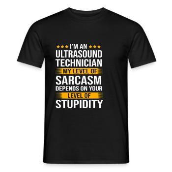 Ultraschalltechniker Ultraschall Techniker - Männer T-Shirt - Schwarz - Vorne - AI Model Male 178 light (178cm)