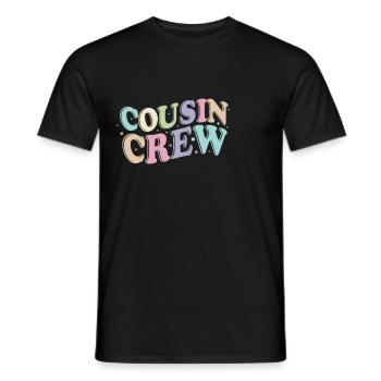 Cousin Crew - Men's T-Shirt - black - Front - AI Model Male 178 light (178cm)