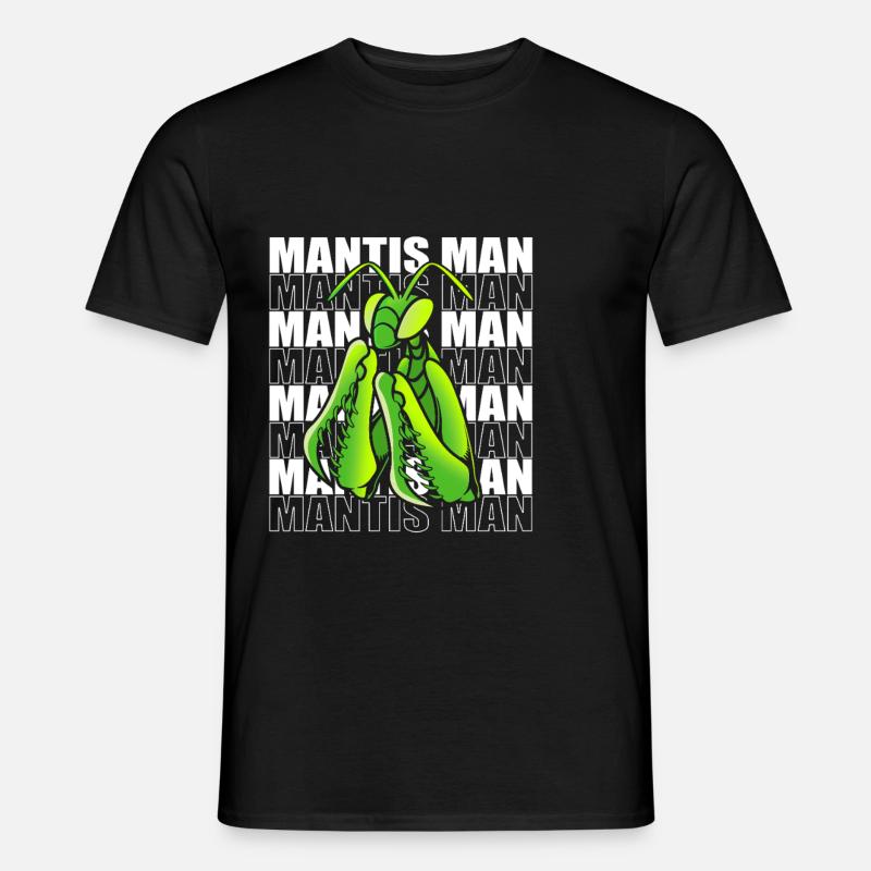 Gottesanbeter Gottesanbeterin Mantis - Männer T-Shirt - Schwarz