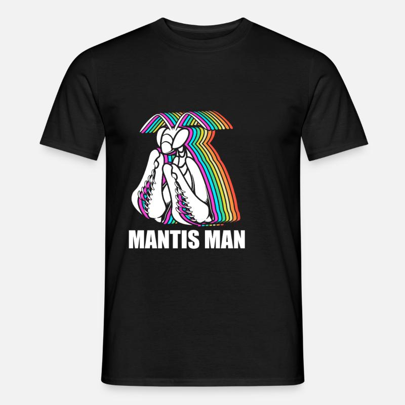 Gottesanbeter Gottesanbeterin Mantis - Männer T-Shirt - Schwarz