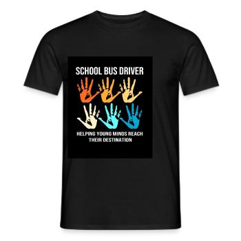 Schulbus Busfahrer Schulbusfahrer - Männer T-Shirt - Schwarz - Vorne - AI Model Male 178 light (178cm)