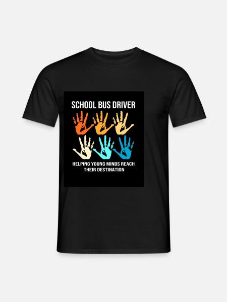 Schulbus Busfahrer Schulbusfahrer - Männer T-Shirt - Schwarz