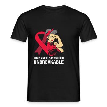 Aneurysma Gehirn - Männer T-Shirt - Schwarz - Vorne - AI Model Male 178 light (178cm)