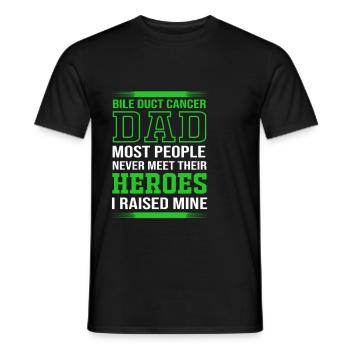 Bile duct cancer - Men's T-Shirt - black - Front - AI Model Male 178 light (178cm)