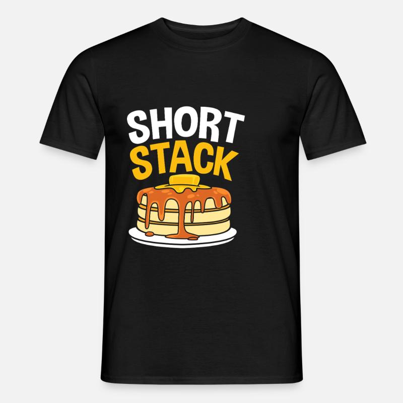 Pfannkuchen - Männer T-Shirt - Schwarz