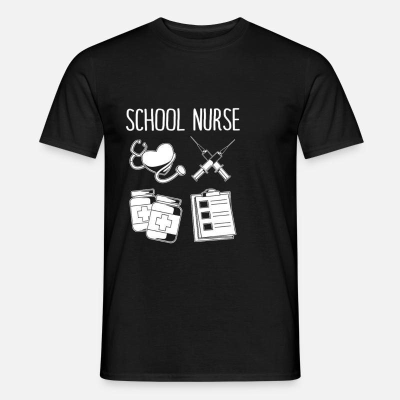 Krankenschwester Schule - Männer T-Shirt - Schwarz