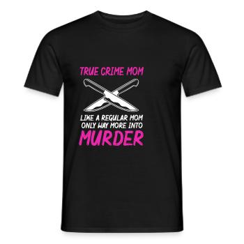 Krimi True Crime - Männer T-Shirt - Schwarz - Vorne - AI Model Male 178 light (178cm)