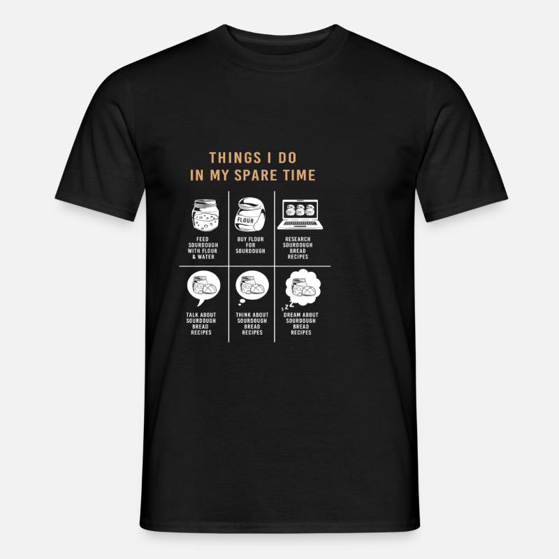 Bäcker Bäckerin Backen - Männer T-Shirt - Schwarz