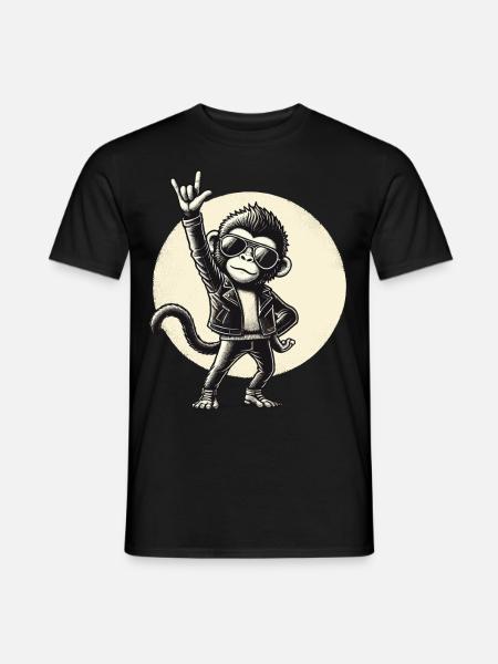 Rock, Rocker, Rock Musik, Heavy Metal, Rock Hand - Männer T-Shirt - Schwarz