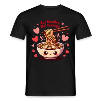 Drôle de dicton de nouilles ramen - T-shirt homme - noir - Devant - AI Model Male 178 light (178cm)