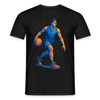 Basketball Basketball Player Basketball Player Man - Men's T-Shirt - black - Front - AI Model Male 178 light (178cm)