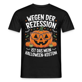 Halloween Kostüm Inflation Lustiges Halloween - Männer T-Shirt - Schwarz - Vorne - AI Model Male 178 light (178cm)