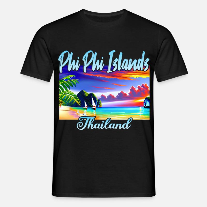 Phi Phi Islands - Men's T-Shirt - black