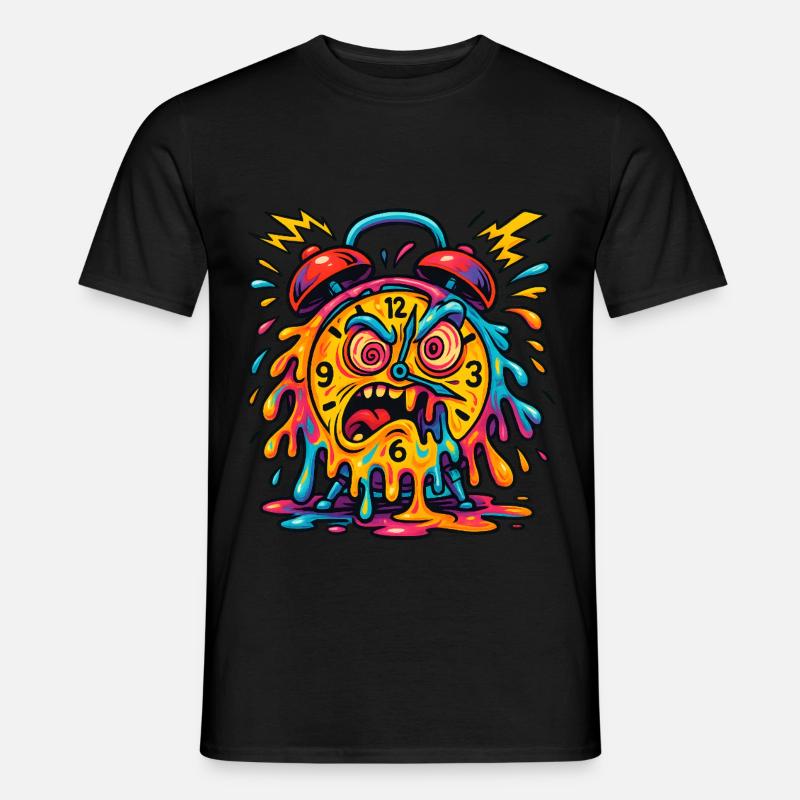 Melting Time - Männer T-Shirt - Schwarz