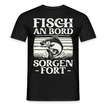 Angeln Angler Fischer Fischen Angel Spruch - Männer T-Shirt - Schwarz - Vorne - AI Model Male 178 light (178cm)