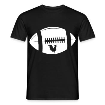 Rugby - Men's T-Shirt - black - Front - AI Model Male 178 light (178cm)