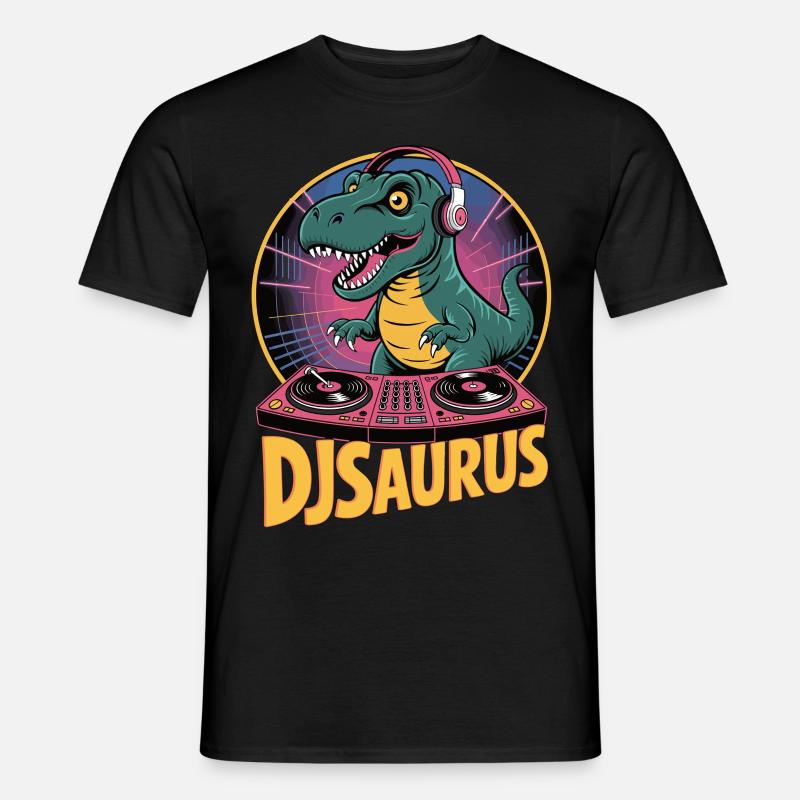 DJsaurus - T-shirt homme - noir