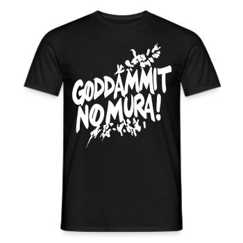 Goddammit Nomura – Zerstörungs Design - Männer T-Shirt - Schwarz - Vorne - AI Model Male 178 light (178cm)