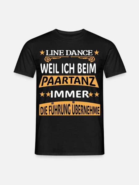 Country Western Tanzen Cowboy Line Dance - Männer T-Shirt - Schwarz
