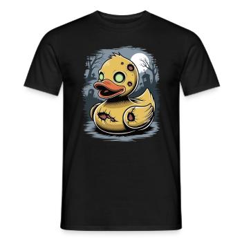 Zombie gummiente - Männer T-Shirt - Schwarz - Vorne - AI Model Male 178 light (178cm)
