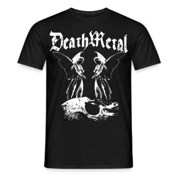 Death Metal Ange de la Mort - T-shirt homme - noir - Devant - AI Model Male 178 light (178cm)