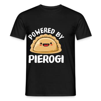 Pierogi Pologne Polonais - T-shirt homme - noir - Devant - AI Model Male 178 light (178cm)