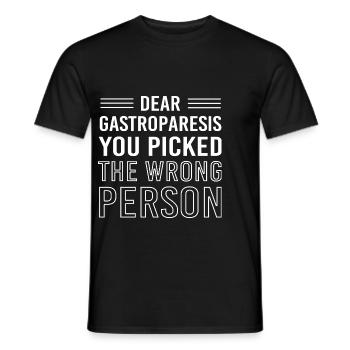 Gastroparésie intestinale - T-shirt homme - noir - Devant - AI Model Male 178 light (178cm)