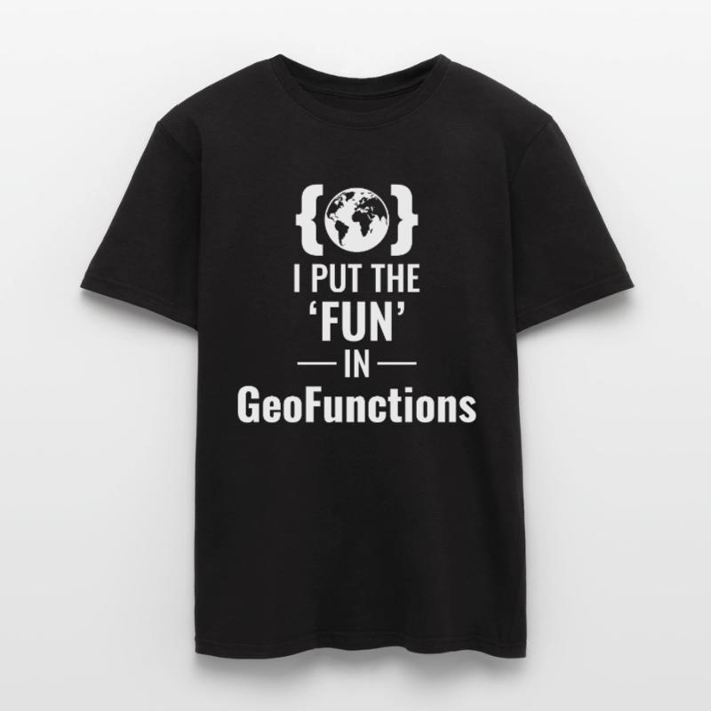 GeoFunctions GIS Programming Developer Fun Men’s T-shirt