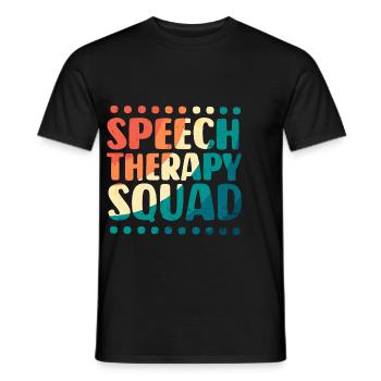 Speech Therapy Speech Therapist - Men's T-Shirt - black - Front - AI Model Male 178 light (178cm)