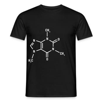 Chemistry Science Physics Laboratory Structural Formula - Men's T-Shirt - black - Front - AI Model Male 178 light (178cm)