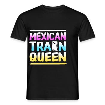 Mexican Train Domino - Männer T-Shirt - Schwarz - Vorne - AI Model Male 178 light (178cm)