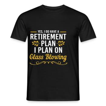 Verre soufflé - T-shirt homme - noir - Devant - AI Model Male 178 light (178cm)