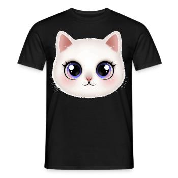 Kätzchen 😻 - Männer T-Shirt - Schwarz - Vorne - AI Model Male 178 light (178cm)