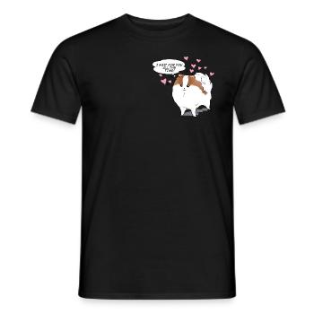 Ich warte die ganze Zeit auf dich - Männer T-Shirt - Schwarz - Vorne - AI Model Male 178 light (178cm)