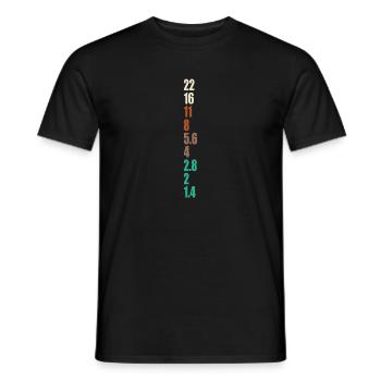 Photography Aperture Camera - Männer T-Shirt - Schwarz - Vorne - AI Model Male 178 light (178cm)