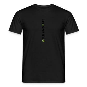 GOWILD - wild and free - Männer T-Shirt - Schwarz - Vorne - AI Model Male 178 light (178cm)