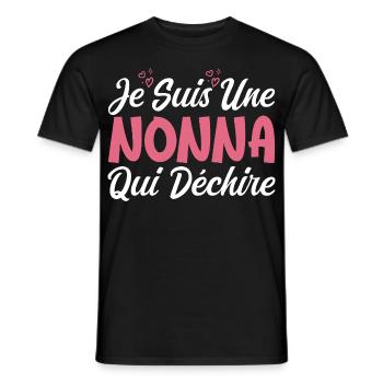 Je suis une Nonna qui Déchire - T-shirt homme - noir - Devant - AI Model Male 178 light (178cm)