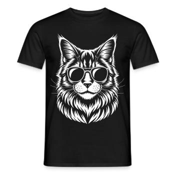 Maine Coon Saying Funny Maine Coon Gift - Men's T-Shirt - black - Front - AI Model Male 178 light (178cm)