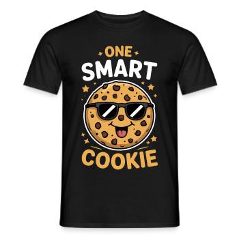 Cookies Saying Chocolate Cookies Funny Cookie Gift - Men's T-Shirt - black - Front - AI Model Male 178 light (178cm)